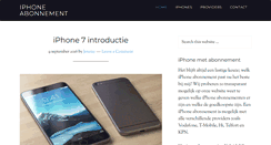 Desktop Screenshot of iphoneabonnement.nl